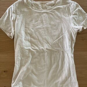 Nuuds White Fitted Short Sleeve T-Shirt